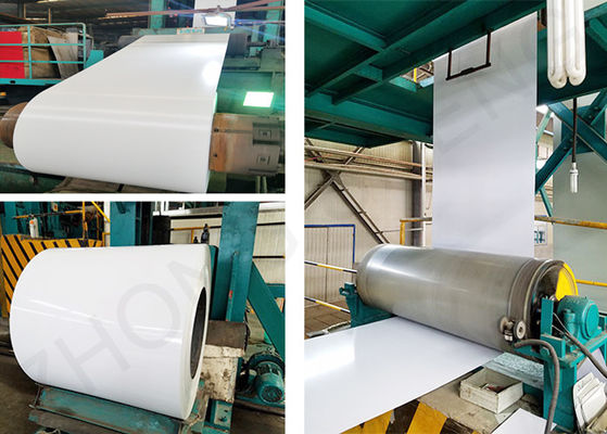 Ral 5017 bobina de aço revestida por cores para fabricação de pequenas ferramentas Ral 9014 bobina PPGI impressa