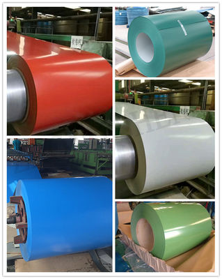 ASTM Padrão Pre-pintado Galvanizado PPGI PPGL Roll Color Coated Steel Coil para Roofing Sheet Sirm Certificado