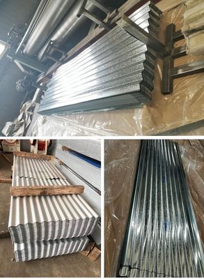 ± 1% Tolerância Prime chapa galvanizada de telhado de metal 0,35 mm/0,38 mm Espessura para serviço de processamento de soldagem