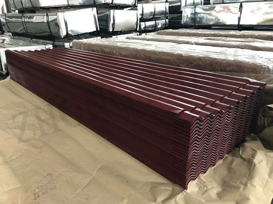 Z10-Z29 Revestimento RAl3002 0,32 mm 0,35 mm PPGI chapas de telhado de metal PPGI corrugado para suas necessidades