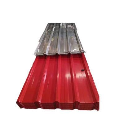 1800-2000mm comprimento Full Hard 0,55mm galvanizado ondulado de ferro de cor revestida de telhado com pleno