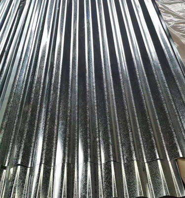 Folha de telhado GI 0,22-0,25 mm Galvanizado Galvalume pré-pintado de cor revestido corrugado vidrado Trapezoidal aço telhado telhado