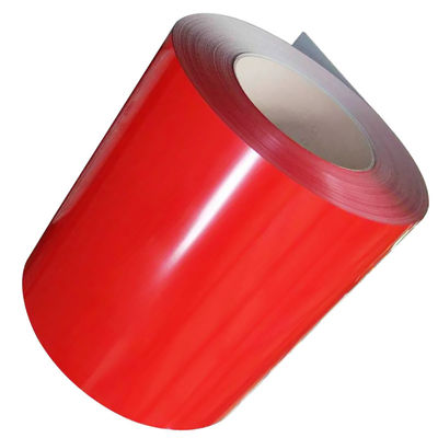 Folhas de telhado de metal Materiais de construção Dureza média RAL Cor 0,4 mm 0,5 mm Espessura bobinas PPGI Cor bobina de aço revestida