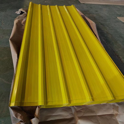 ISO9001 Certificado Regular Spangle Z60 14 Gauge 6m Color Coated Corrugated PPGI Roofing Sheet para o desempenho