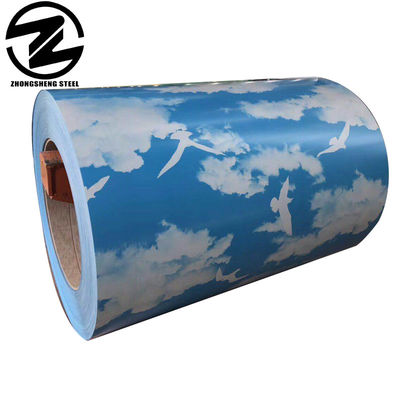 Rolante de aço galvanizado pré-pintado Ral9016 Ral9003 Ral9010 Completo duro para material de construção Alta dureza
