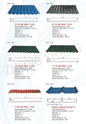 Serviço de descolagem EN Padrão ASTM A792 Material de construção revestido de cor PPGI Folha de telhado 500-1500mm Largura RAL9017