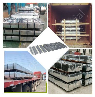 Folha de telhado galvanizado corrugado 0.12*800*3000mm Tamanho com serviço de processamento de descolagem
