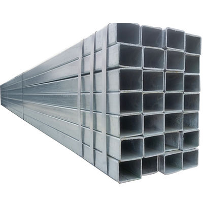 Tubo de aço galvanizado a quente para secção de construção Forma quadrada GB/T 13793-2001