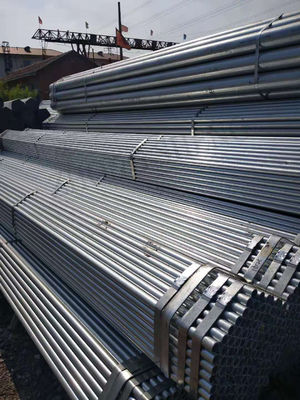 Serviço de Processamento de Punção não ligada 1,2 mm 1,5 mm Espessura 6 m Comprimento Tubos de aço galvanizados redondos para empilhamento