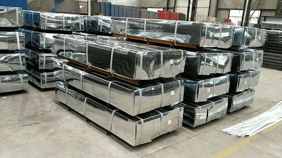 Folhas de telhado metálicas RAL 9003 RAL 9002 personalizadas Folha de telhado galvanizada com revestimento de primer de 8-30/5-30um