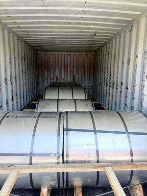 304 2B 201 1219 mm 1250 mm 1500 mm Largura bobina de aço inoxidável para fabricação de alimentos 429 grau de aço