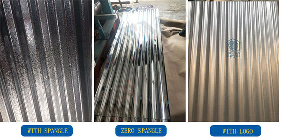 600-1500mm Largura Zinco IBR GI chapa de telhado galvanizado com espessura de 0,6mm e opção de personalização de logotipo