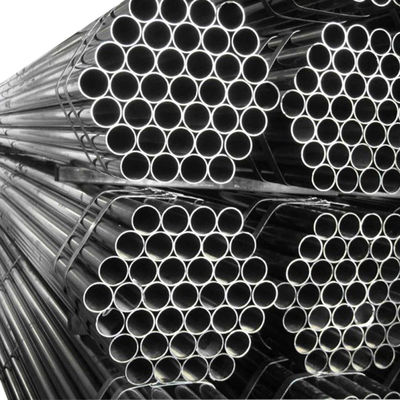Estrutura SOLDADA ERW TUBO laminado a quente Q195 Q235b St37 Tubo de aço carbono preto sem costura soldado