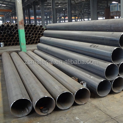 Estrutura SOLDADA ERW TUBO laminado a quente Q195 Q235b St37 Tubo de aço carbono preto sem costura soldado