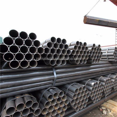 Estrutura SOLDADA ERW TUBO laminado a quente Q195 Q235b St37 Tubo de aço carbono preto sem costura soldado