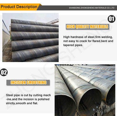 Tubos de aço carbono soldados com material Q235A e diâmetro externo de 6 150 mm