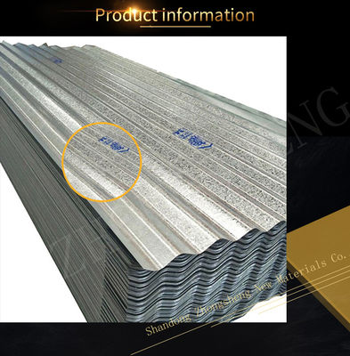DX51D Grade 16 Gauge 4x8 5mm 0.5mm Chapas de telhado de ferro galvanizado de zinco com 3601-3660m de comprimento