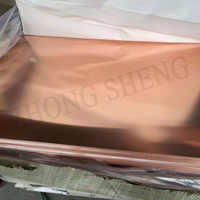 Punching Prime Cathode Copper 99,99% Pure Copper Roof Sheet Plate Copper com espessura de 0,3 mm-100 mm