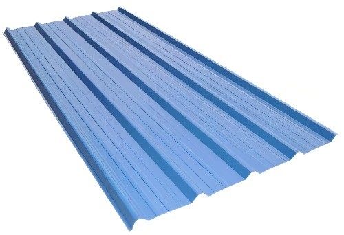PE revestido 0,38*1200 Azul 0,5 mm Cores revestidas de zinco folha de telhado Azul PPGI folha de telhado corrugado para construção
