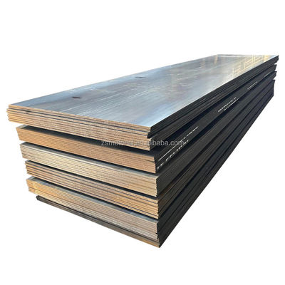 Chapa de aço leve laminada a quente não ligada Q235B S355JR Chapa de aço carbono com acabamento de superfície opaca