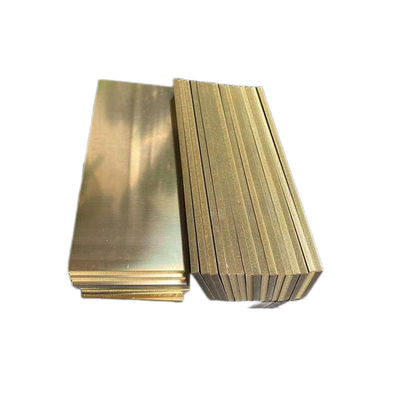 Placa de cobre de latão não ligado Folha / bobina / tira Espessura de cobre 99,99% Tamanho personalizado 1mm-20mm Corte de bronze com material