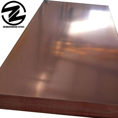 99.99% Placa de cobre de bronze puro Metal Placa de cobre vermelha de acordo com o prazo CIF CFR FOB Placa de aço revestida de cobre