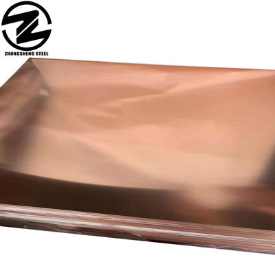 99.99% Placa de cobre de bronze puro Metal Placa de cobre vermelha de acordo com o prazo CIF CFR FOB Placa de aço revestida de cobre