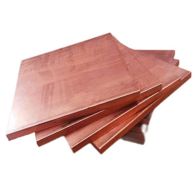 Placa de cobre plana de latão para sucata Placas de cobre largura personalizável e design resistente