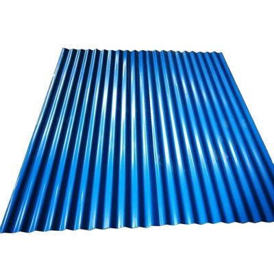 0.47 mm Folhas de telhado galvanizadas Folhas de telhado onduladas coloridas Largura a pedido Amostra