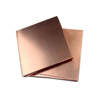 Placa de cobre plana de latão para sucata Placas de cobre largura personalizável e design resistente