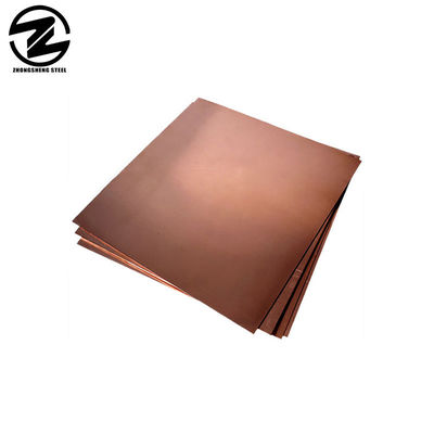 Cor de cobre Brass Placa de cobre Superfície polida Material de cobre níquel