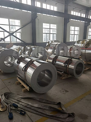 Q195/Q235/Q235b Grau 3003 bobina de alumínio refletor 0,12 mm 0,14 mm espessura com superfície revestida galvanizada