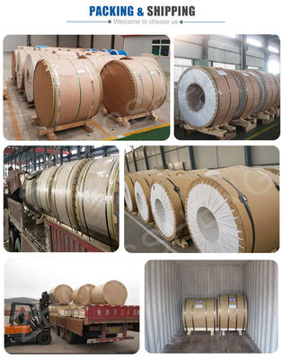 5052 H112 Mirror Reflective Aluminum Coil with ± 1% Tolerance and Slightly Oiled Surface (Coleção de alumínio refletor com ± 1% de tolerância e superfície ligeiramente oleada)