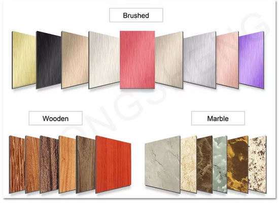 Empilhadeira de alumínio revestida por cores para construções 6000 7000 0,8 mm 1,0 mm Espessura Superfície de cor personalizada