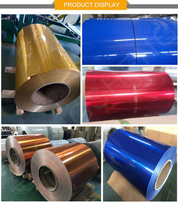 Empilhadeira de alumínio revestida por cores para construções 6000 7000 0,8 mm 1,0 mm Espessura Superfície de cor personalizada