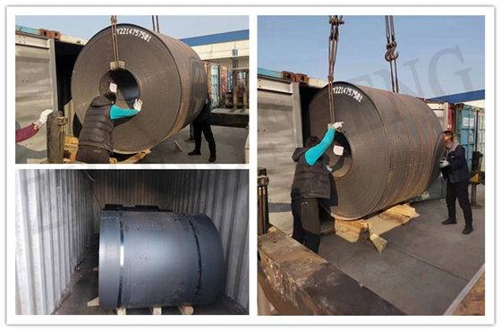 ASTM A-131 A36 Q235 HR carbono MS bobina de aço laminada a quente Garantida e quantidade 5*1500mm