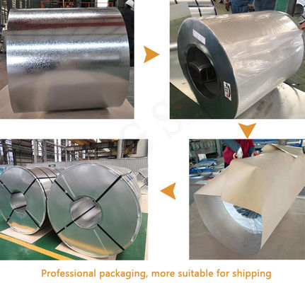 ASTM/AISI/SGCC/CGCC/TDC51DZM/TDC52DTS350GD/TS550GD/DX51D Z Q195-q345 Revestimento de zinco 30-275 g/m2 bobina de aço galvanizado a quente
