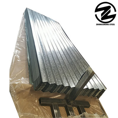 0.6mm 0.8mm 1.2mm Z80g Z100g Gi Chapa de aço revestida de zinco Indústria de construção Chapa de telhado galvanizado de aço ondulado