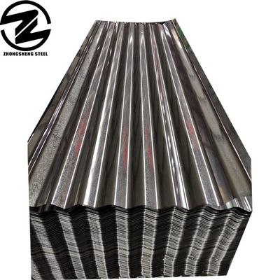 0.6mm 0.8mm 1.2mm Z80g Z100g Gi Chapa de aço revestida de zinco Indústria de construção Chapa de telhado galvanizado de aço ondulado