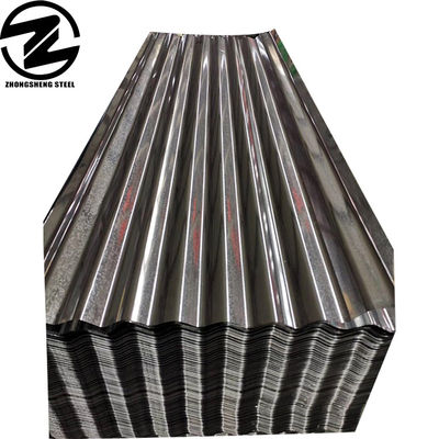 0.6mm 0.8mm 1.2mm Z80g Z100g Gi Chapa de aço revestida de zinco Indústria de construção Chapa de telhado galvanizado de aço ondulado
