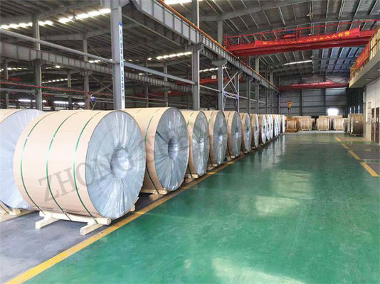 Rolo redondo 78 mm 15 polegadas bobina de alumínio para calhas ASTM 8011 revestido de prata tiras de alumínio grau A1050