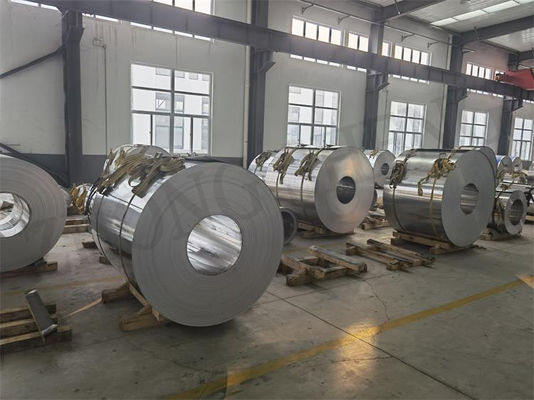 Rolo redondo 78 mm 15 polegadas bobina de alumínio para calhas ASTM 8011 revestido de prata tiras de alumínio grau A1050