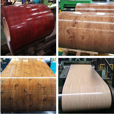 0.12-1mm Espessura Full Hard PE PVDF Color Coated Zinc Iron Roll Prepainted Galvanized Steel PPGI Coil para folha de telhado