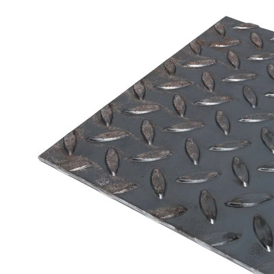 Placa de aço de resistência especial 2mm-50mm Chapa de aço quadriculada Chapa de ferro preta Chapa de metal de construção naval Chapa de aço C45 Q235 A36