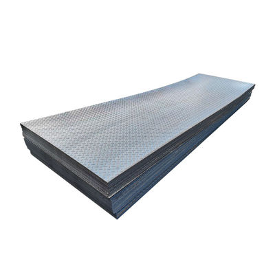 Placa de aço de resistência especial 2mm-50mm Chapa de aço quadriculada Chapa de ferro preta Chapa de metal de construção naval Chapa de aço C45 Q235 A36