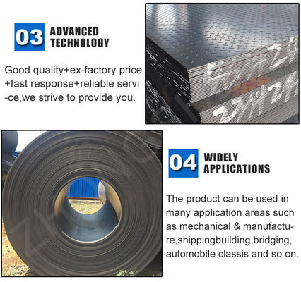 Aço laminado a quente Q235B de chapa a quadros, de qualidade Prime, de espessura entre 2,5 e 8,0 mm e largura entre 600 e 1800 mm