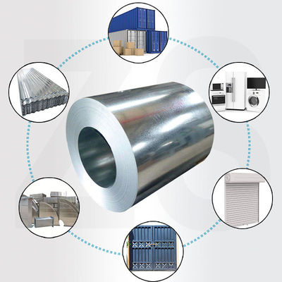 Dx51D Z275 Chapa de metal galvanizado de zinco bobinas galvanizadas a quente bobinas de aço Gi bobinas com 508mm/610mm bobina ID Z30-Z40 revestimento