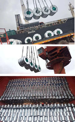 ASTM Standard Full Hard Manufacture PPGI Coil Cor Branca Cor De Madeira Grão Impresso 0,45mm Cor Revestida de Aço Coil