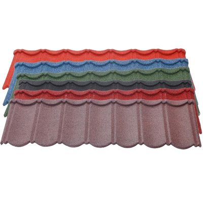 Materiais de construção de telhados Tecnologia alemã Pedras coloridas revestidas de metal telhados de telhado para telhado aço de alta qualidade isolado