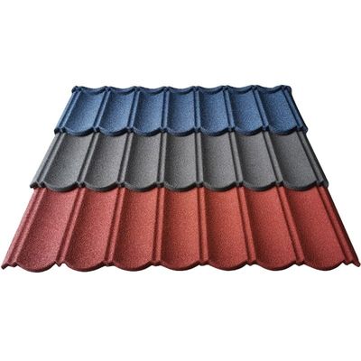 Materiais de construção de telhados Tecnologia alemã Pedras coloridas revestidas de metal telhados de telhado para telhado aço de alta qualidade isolado